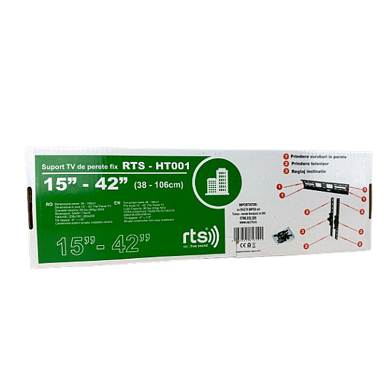 Suport TV de perete fix RTS-HT001 Suport TV de perete fix RTS-HT001